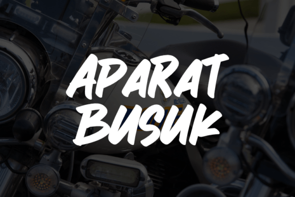 Aparat Busuk: The Script Font for Makers