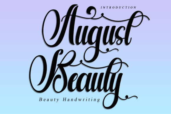 August Beauty Font: Elevate Your Brand Identity