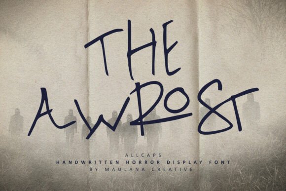 Awrost: A Handwritten Font for Digital Horror