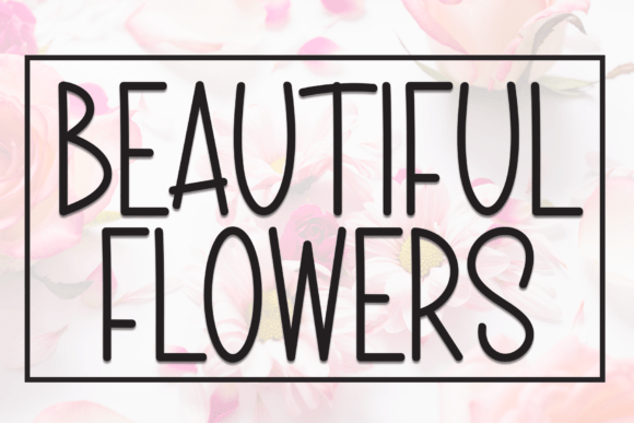 Beautiful Flowers Font for Small Business Branding
