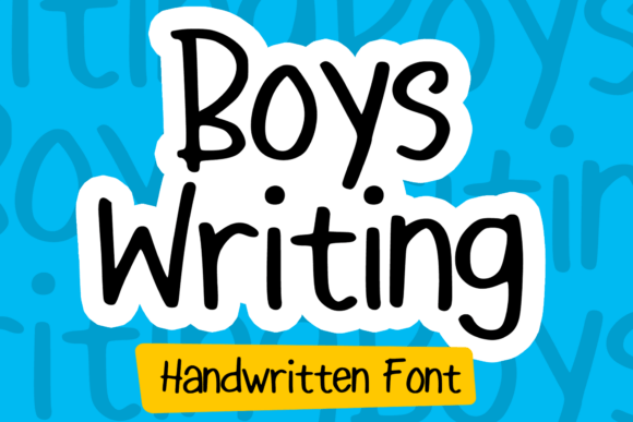 Boys Writing: A Raw Typeface for Modern Editorial Design