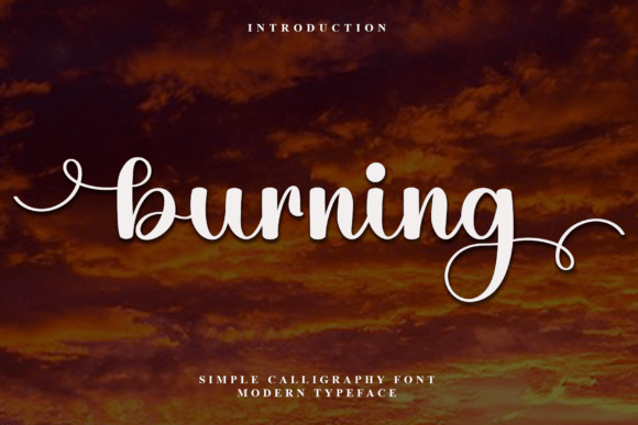 Burning Font: A Refined Handwritten Typeface for Editorial Design