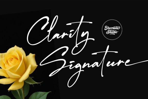 Clarity Signature Font for Bold Campaigns