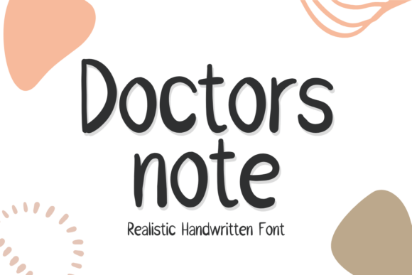 Doctors Note: A Handwritten Font for Authentic Branding