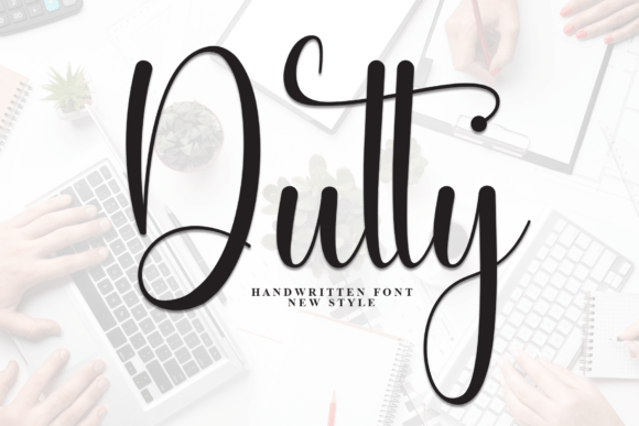 Dutty Font: A Script Typeface for Makers