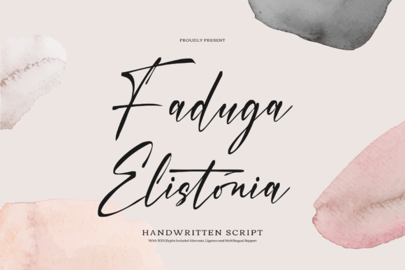 Faduga Elistonia: A Premium Script Font for Web Design