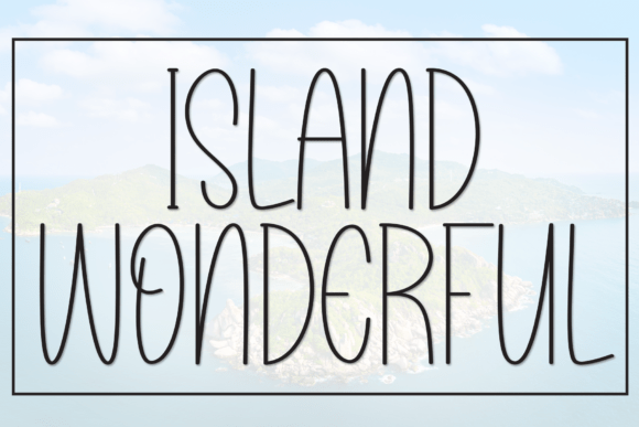 Island Wonderful: A Graceful Script Font for Editorial Design