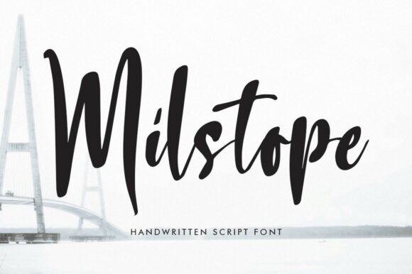 Milstope: A Modern Script Font for Editorial Design