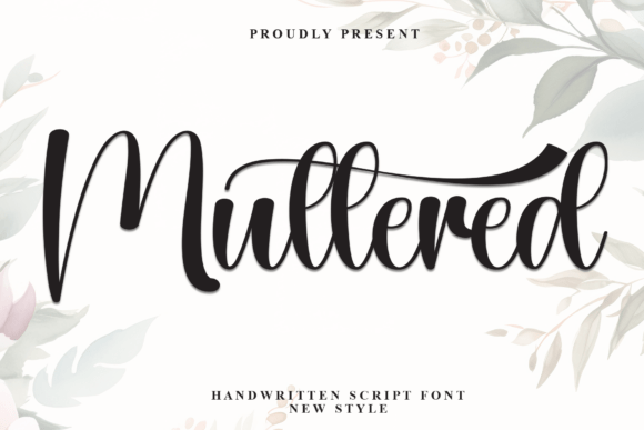 Muttered: A Modern Script Font for Editorial Design