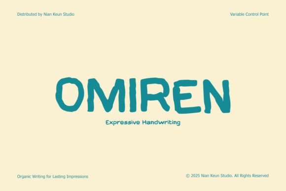 Omiren: A Handwritten Typeface for Editorial Design