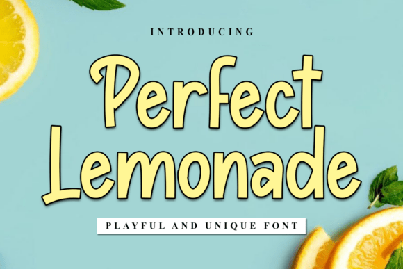 Perfect Lemonade Font for Small Business Branding