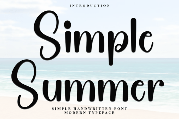 Simple Summer: A Soft Script Font for Editorial Design