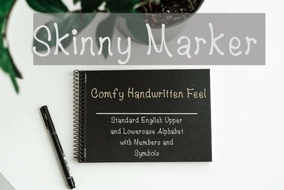 Skinny Marker Font for Handmade Brands