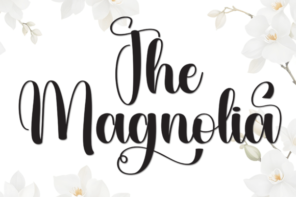 The Magnolia: A Graceful Script Font for Editorial Design