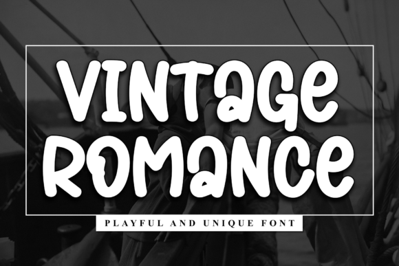 Vintage Romance: A Playful Display Font for Editorial Design