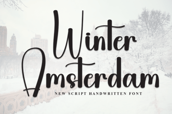 Winter Amsterdam: A Stylish Script Font for Editorial Design